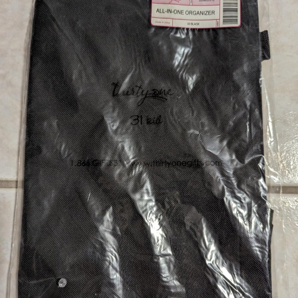 New in Package, 31 All in One Organizer, Black, 8x12x6.5, Polyester
